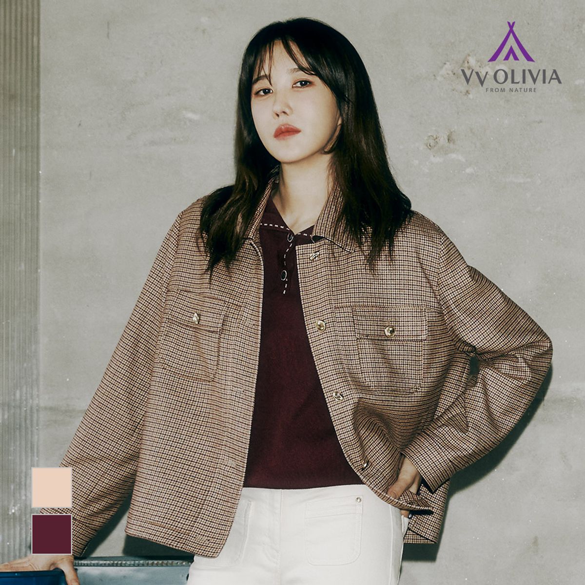 비비올리비아(VVOLIVIA) 카라넥 풀오버_VVCBL4F7491