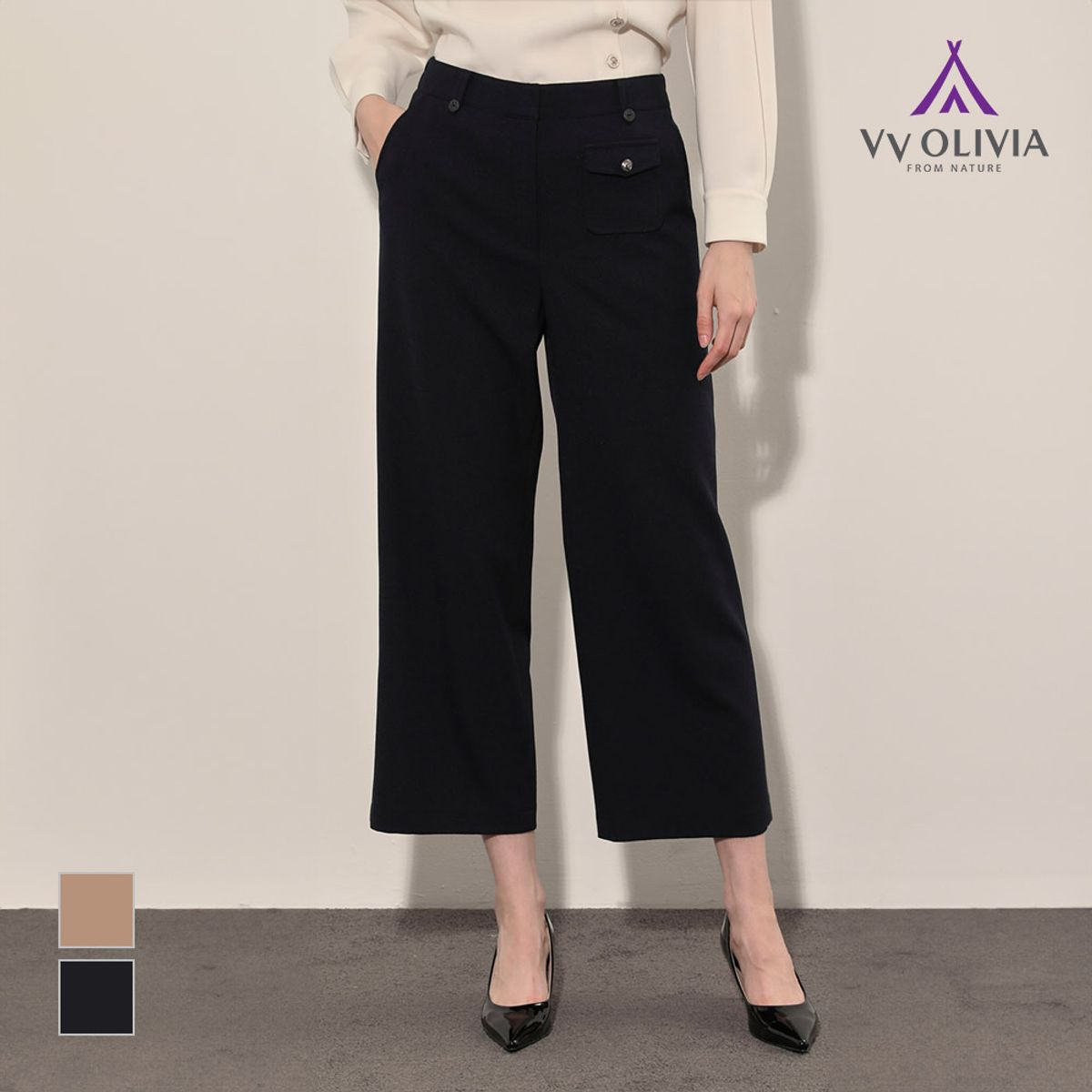비비올리비아(VVOLIVIA) 큐롯 팬츠_VVPDL4F8271