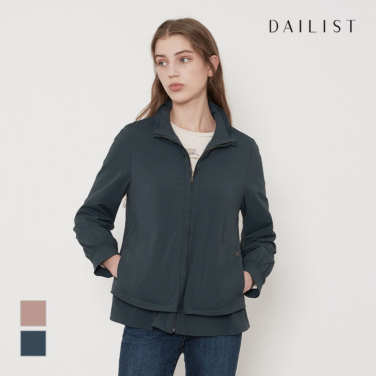 데일리스트(DAILIST) 이중 밑단 점퍼_MDBCLYF7331
