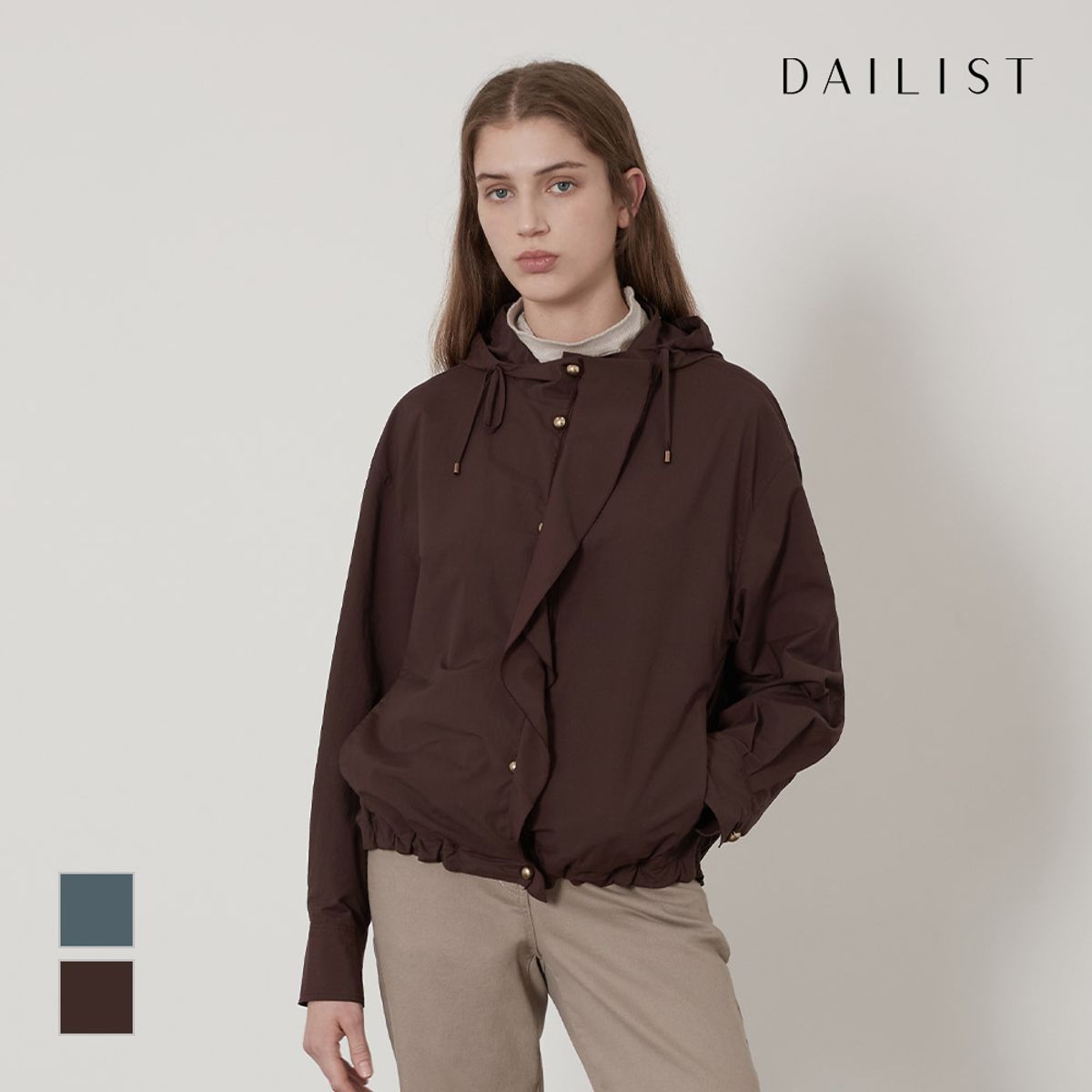 데일리스트(DAILIST) 디테일 후드 점퍼_MDBCLYF7431