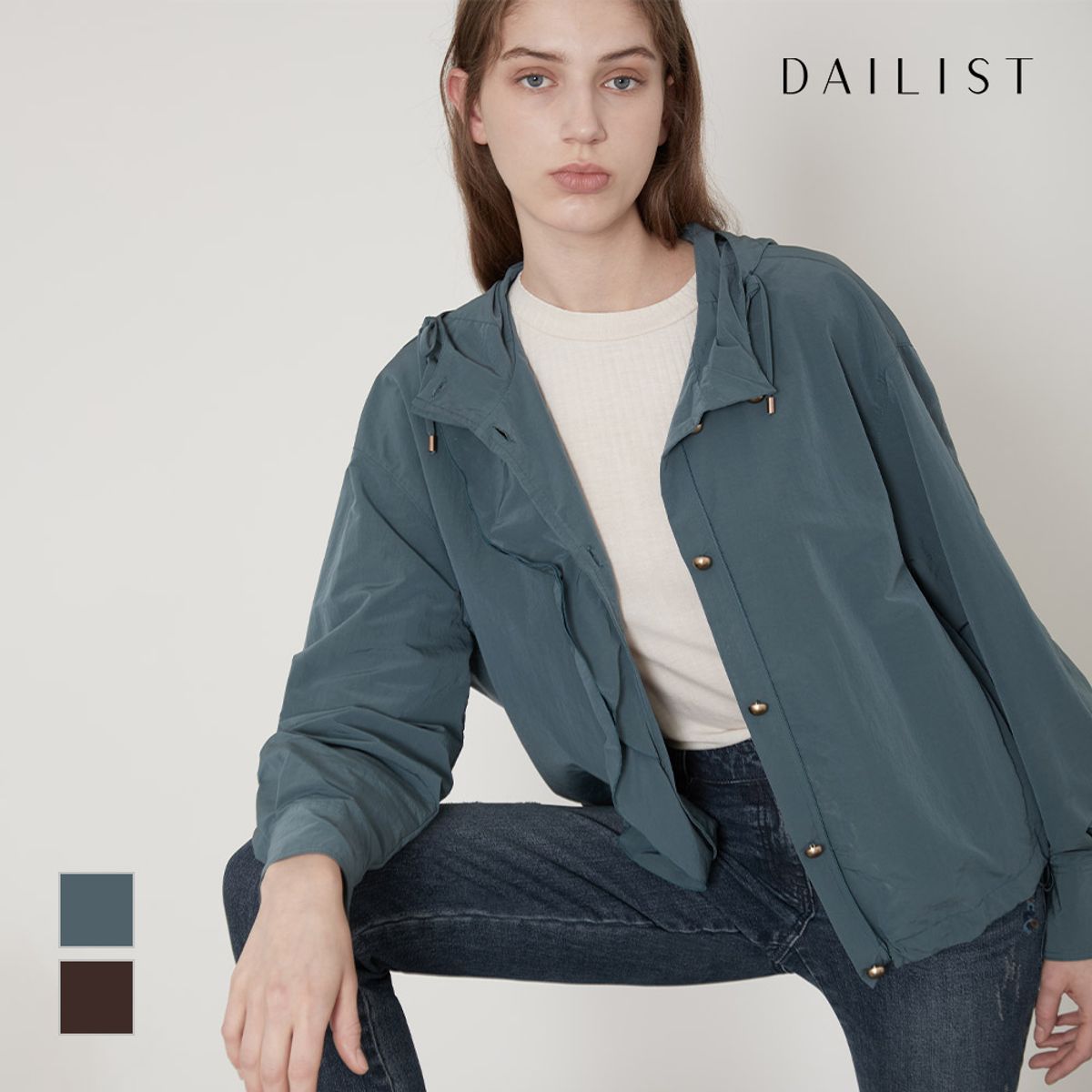 데일리스트(DAILIST) 디테일 후드 점퍼_MDBCLYF7431