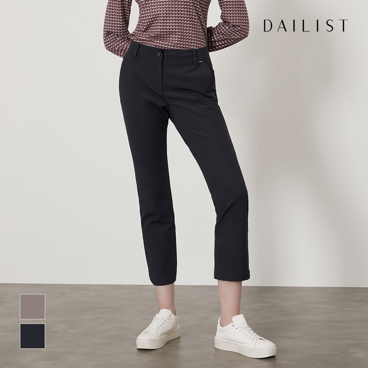 데일리스트(DAILIST) 나일론혼방 슬림 팬츠_MDBDLYF7111