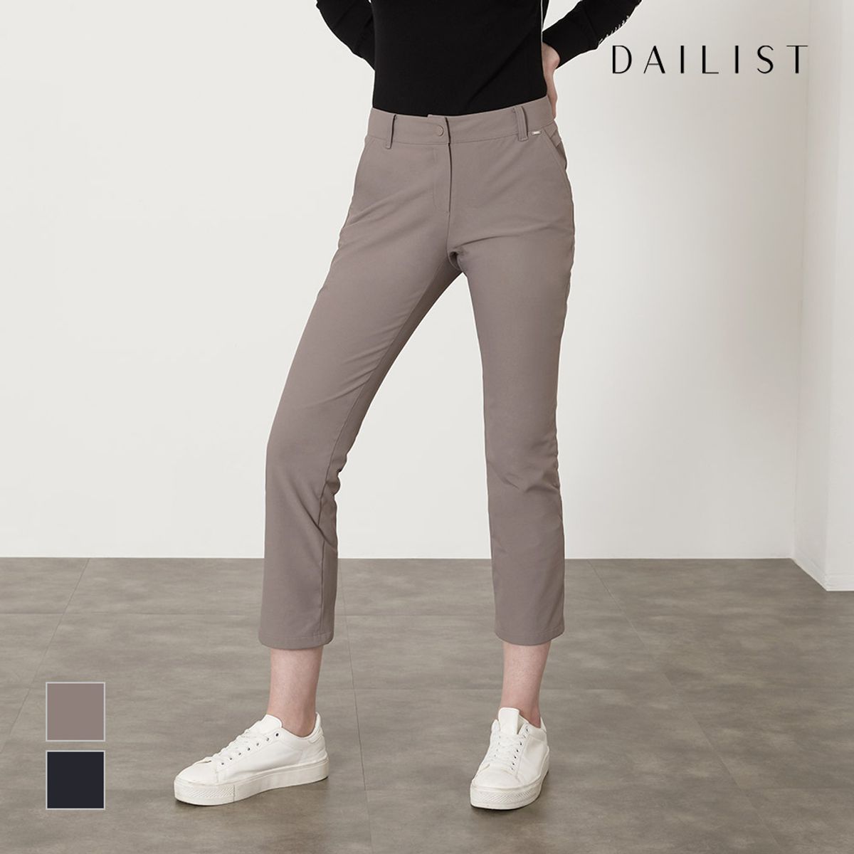 데일리스트(DAILIST) 나일론혼방 슬림 팬츠_MDBDLYF7111