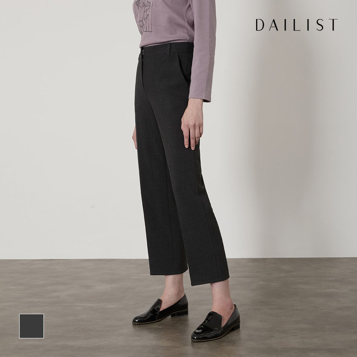 데일리스트(DAILIST) 세미와이드 팬츠_MDBDLYF7441