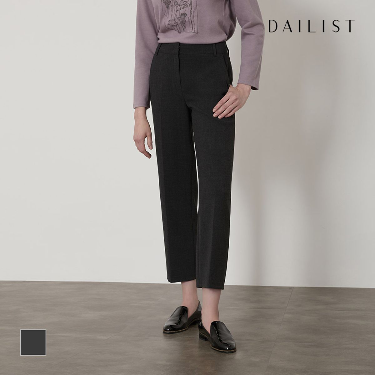 데일리스트(DAILIST) 세미와이드 팬츠_MDBDLYF7441