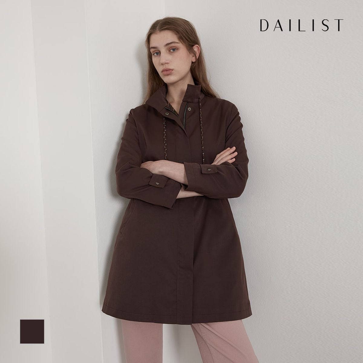 데일리스트(DAILIST) 스트링포인트 트렌치코트_MDBEBYF8241