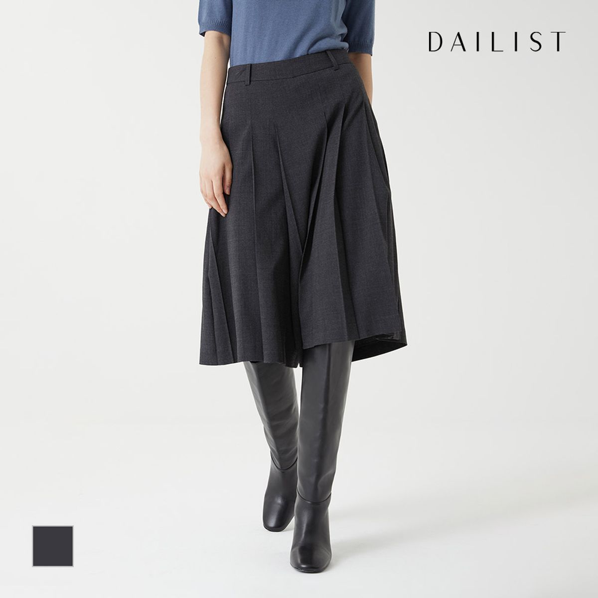 데일리스트(DAILIST) 플리츠 치마바지_MDBDL3F7321