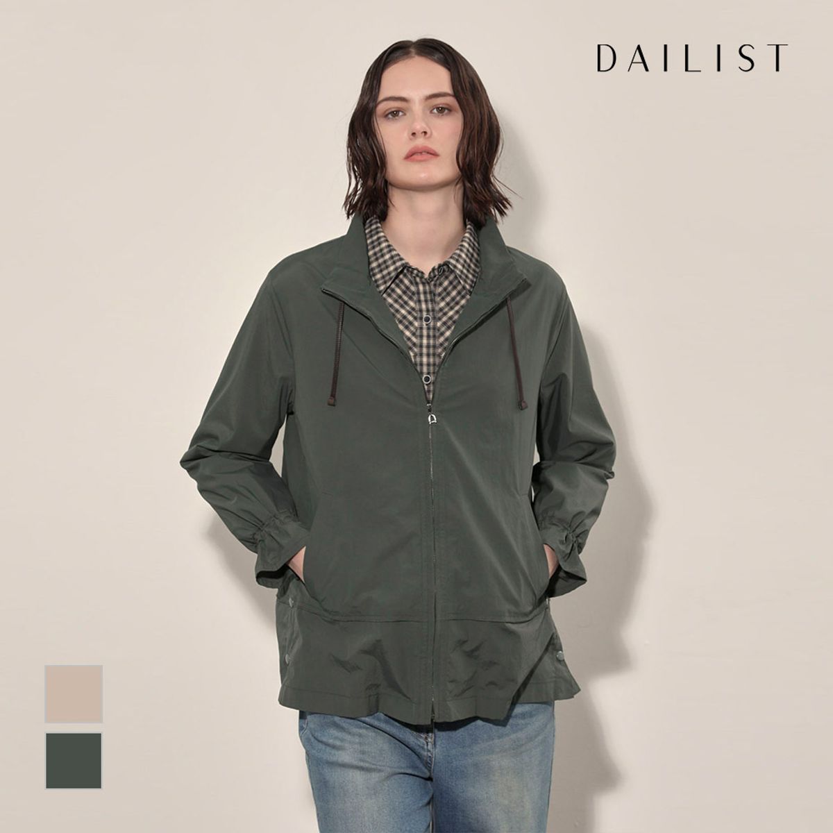 데일리스트(DAILIST) 네크 끈 포인트 점퍼_MDBCL4F7441