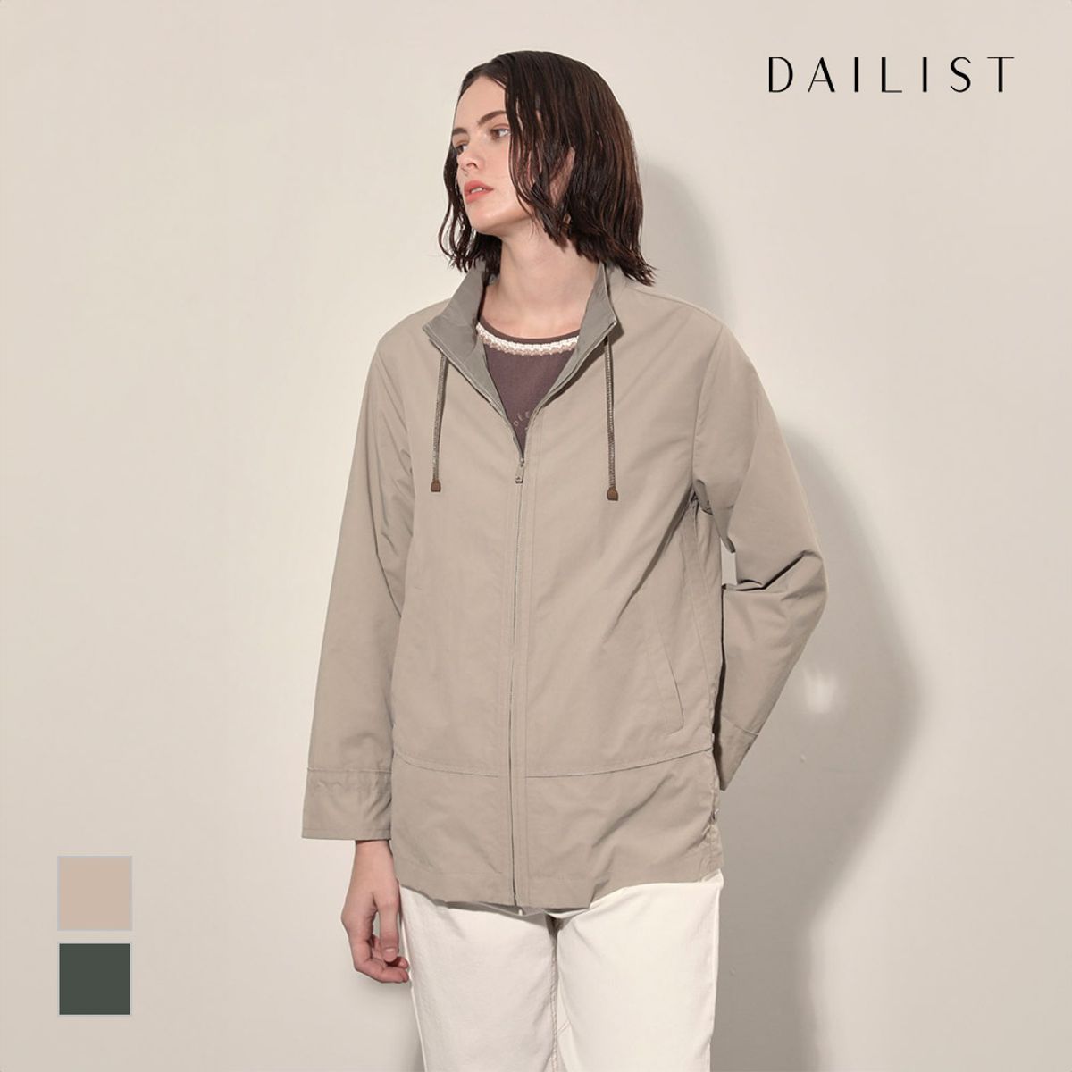 데일리스트(DAILIST) 네크 끈 포인트 점퍼_MDBCL4F7441