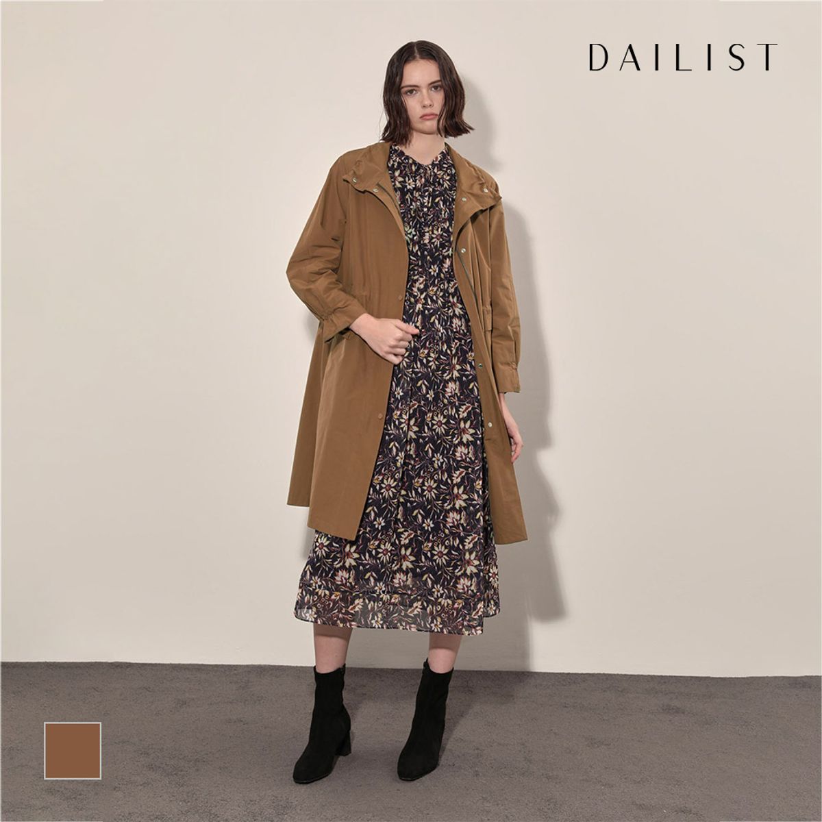 데일리스트(DAILIST) 롱기장 하이넥 점퍼_MDBCL4F8201