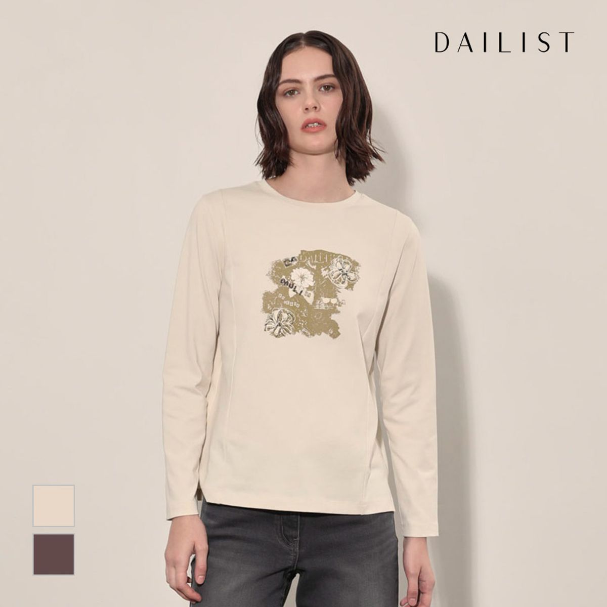 데일리스트(DAILIST) 원포인트 긴팔 티셔츠_MDEAL4F7331