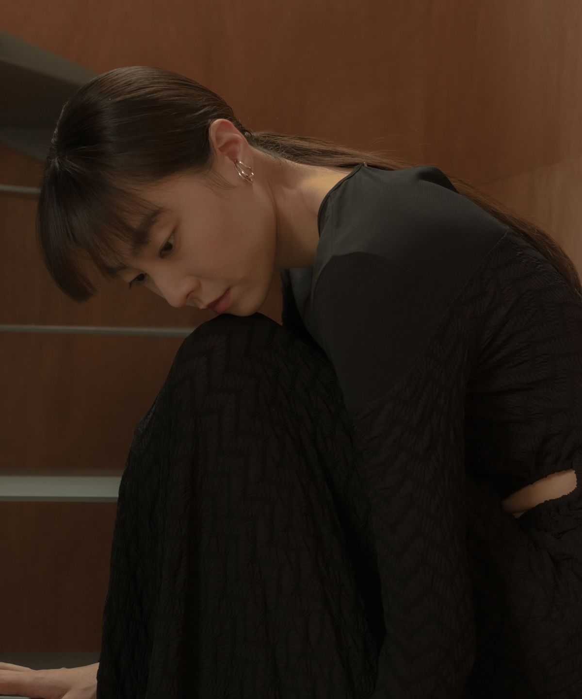 노비스도쿄(NOVICE TOKYO) 트리플 라인 이어커프 Triple Line Ear Cuff / silver