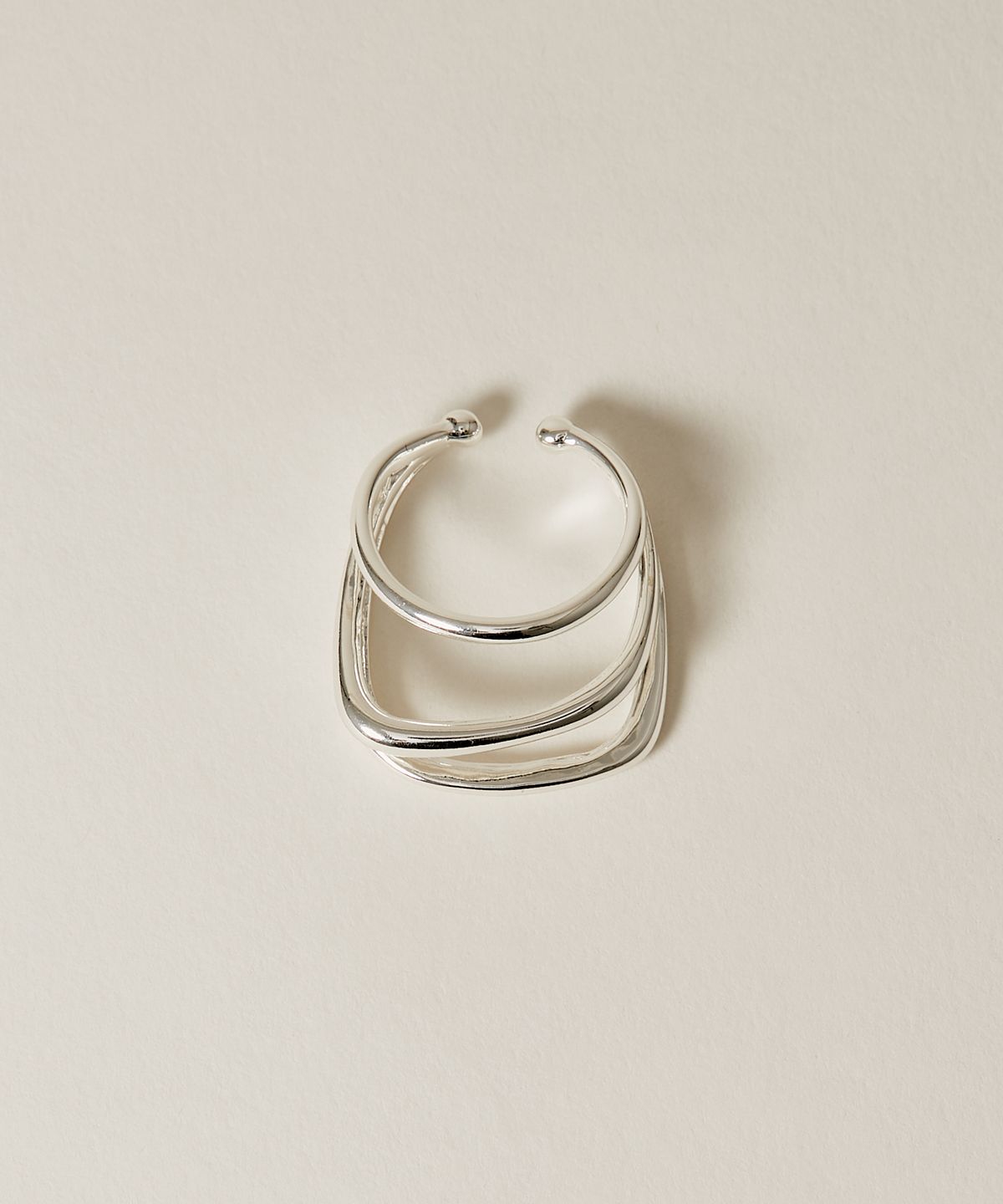 노비스도쿄(NOVICE TOKYO) 트리플 라인 이어커프 Triple Line Ear Cuff / silver