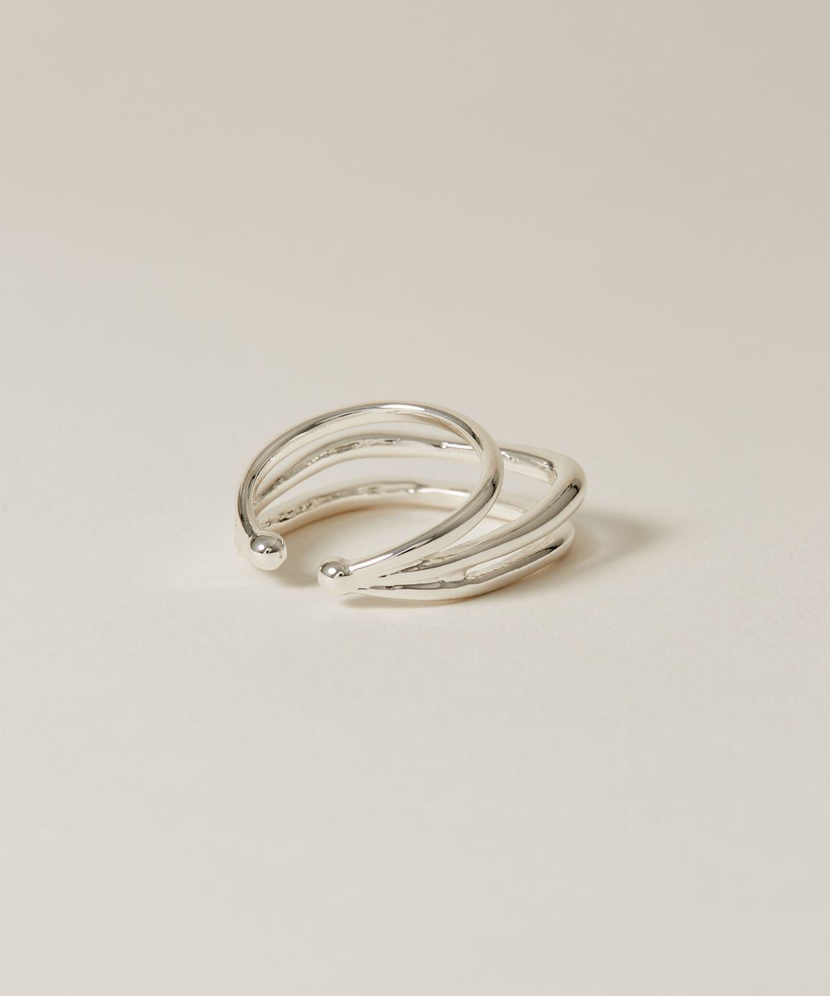 노비스도쿄(NOVICE TOKYO) 트리플 라인 이어커프 Triple Line Ear Cuff / silver