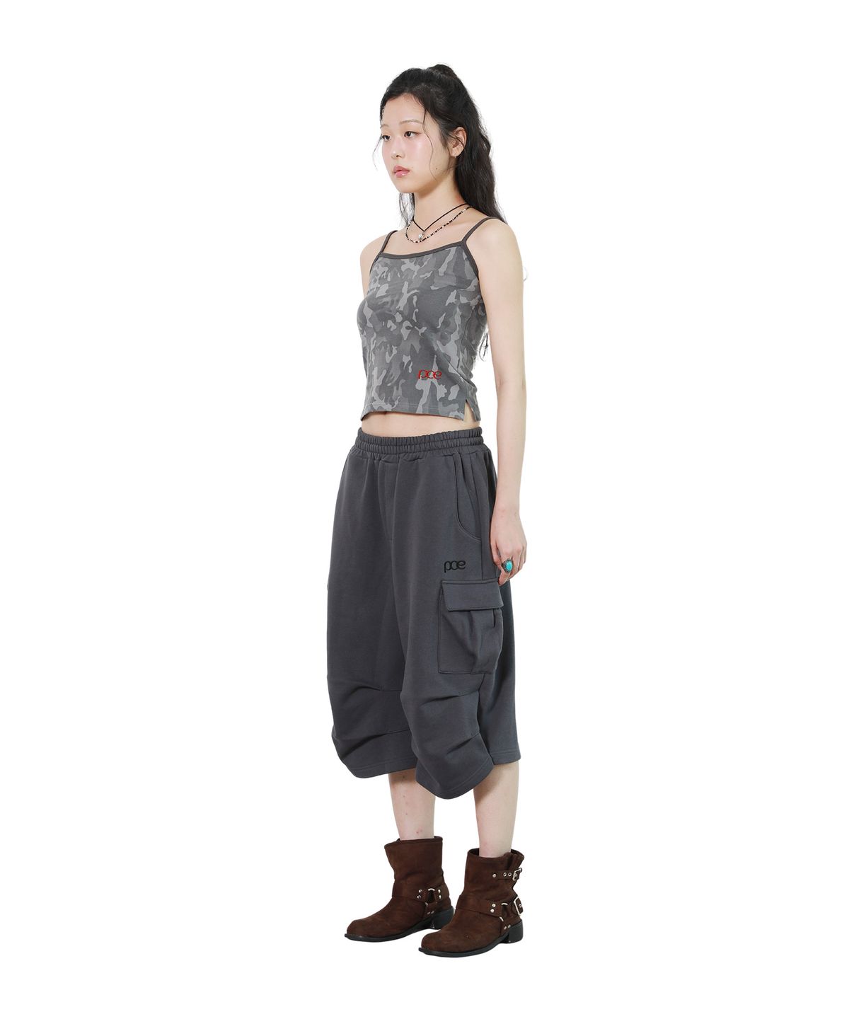 피스메이커(PIECE MAKER) SAND CAMO SLEEVELESS (CHARCOAL)