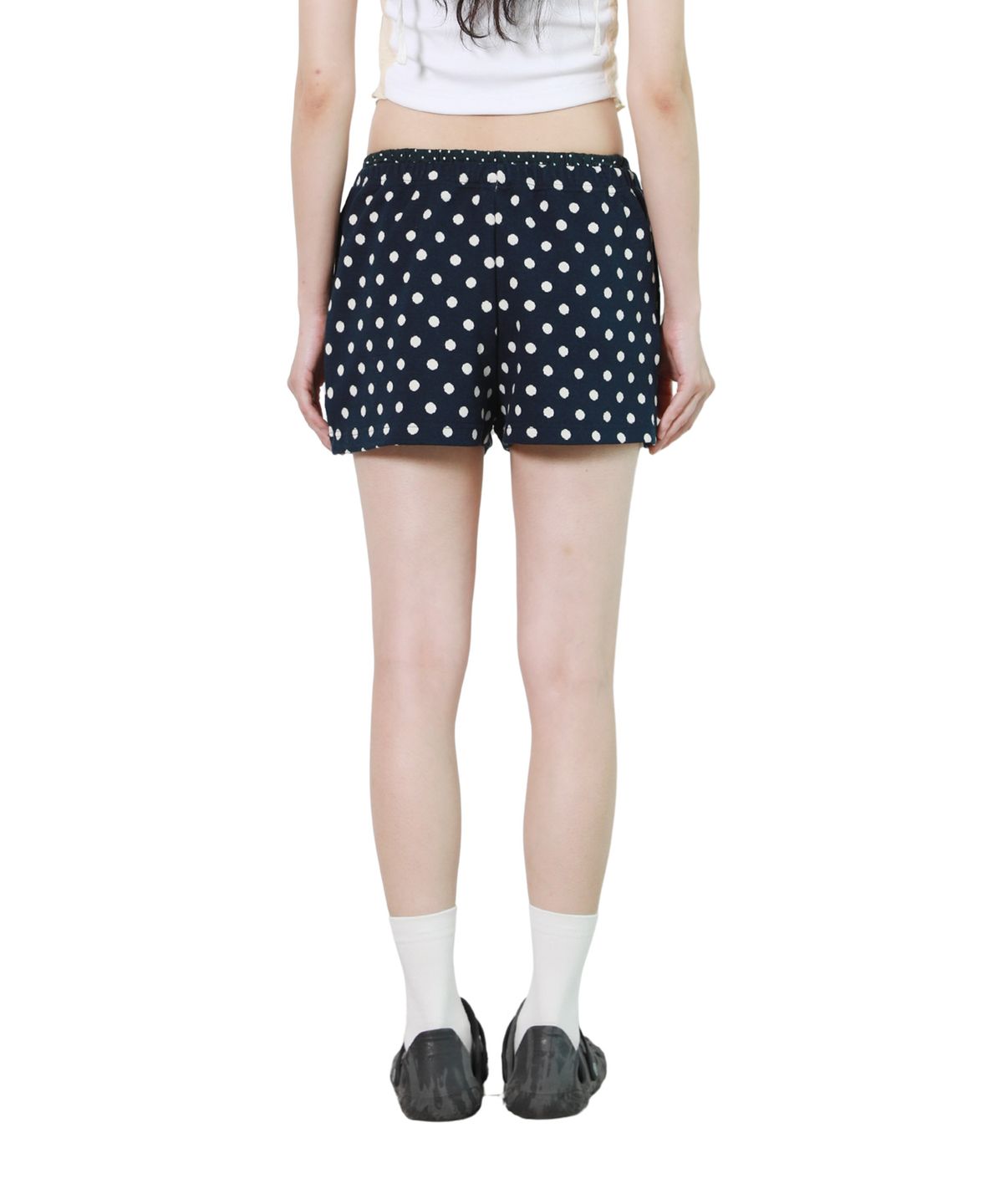 피스메이커(PIECE MAKER) DOT LAYERED SHORT PANTS (NAVY)