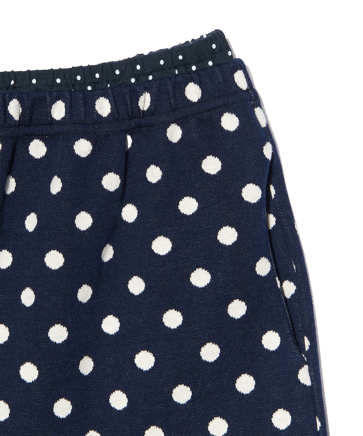 피스메이커(PIECE MAKER) DOT LAYERED SHORT PANTS (NAVY)
