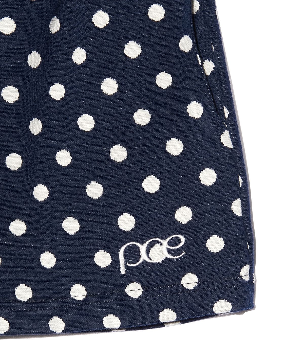 피스메이커(PIECE MAKER) DOT LAYERED SHORT PANTS (NAVY)