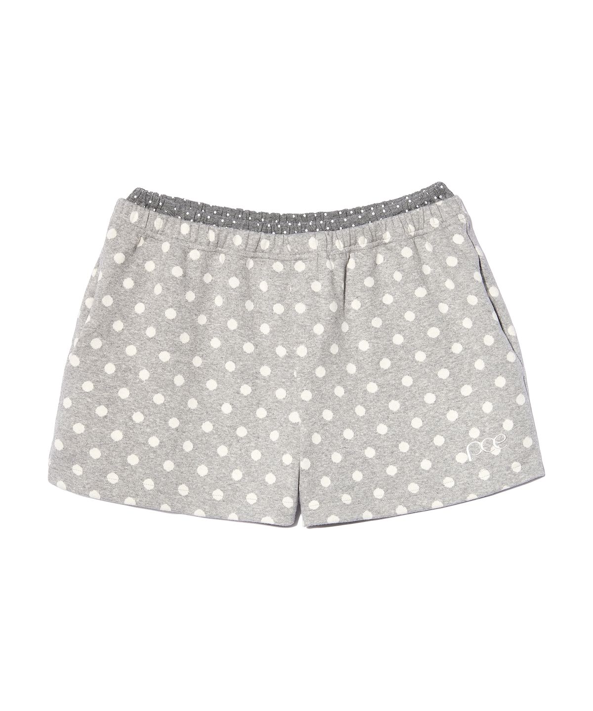 피스메이커(PIECE MAKER) DOT LAYERED SHORT PANTS (GREY)