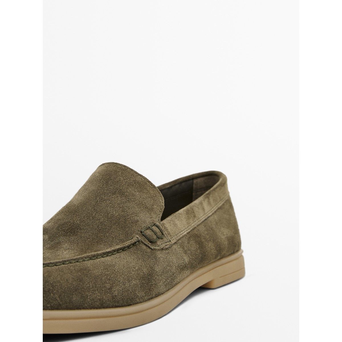 마시모두띠(MASSIMO DUTTI) 스플릿 스웨이드 레더 로퍼
