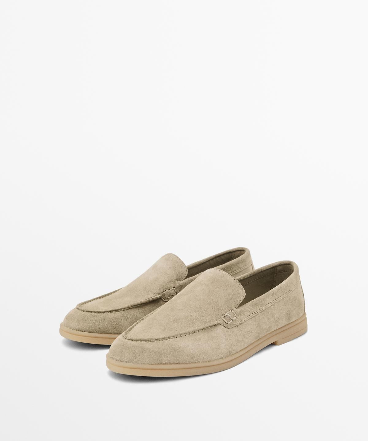 마시모두띠(MASSIMO DUTTI) 스플릿 스웨이드 레더 로퍼