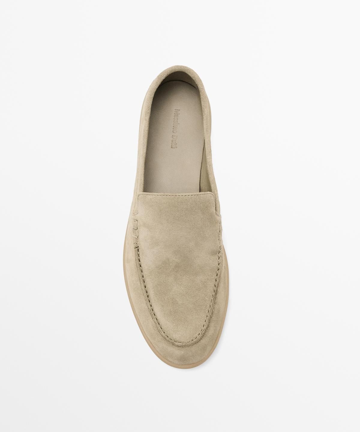 마시모두띠(MASSIMO DUTTI) 스플릿 스웨이드 레더 로퍼