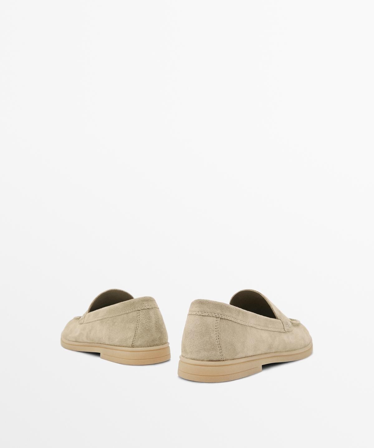 마시모두띠(MASSIMO DUTTI) 스플릿 스웨이드 레더 로퍼