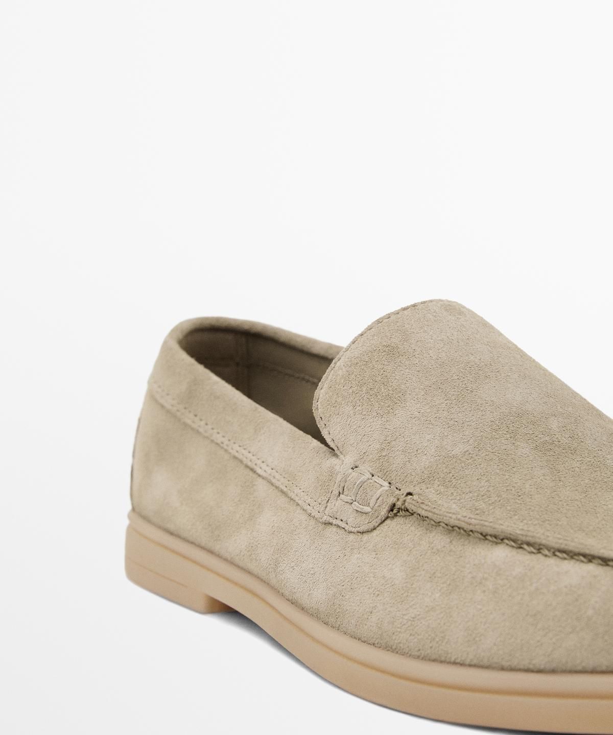 마시모두띠(MASSIMO DUTTI) 스플릿 스웨이드 레더 로퍼