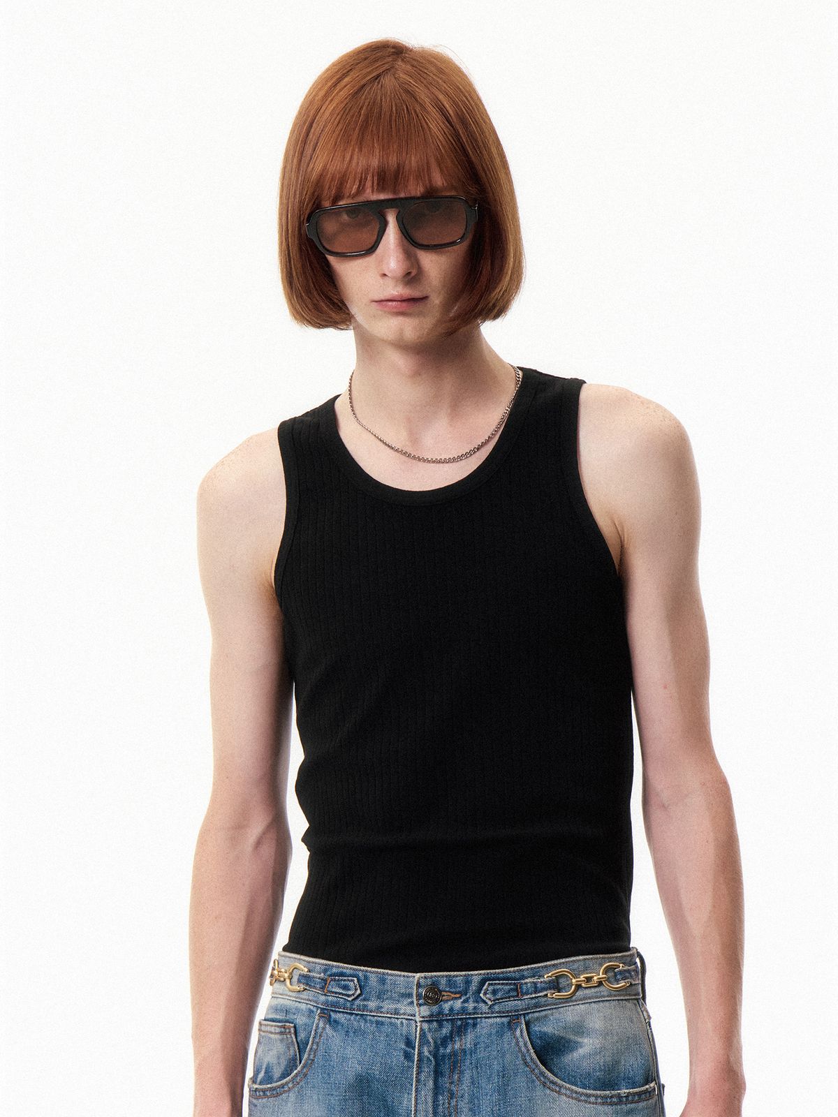 쿠르베(COURBE) Wed Sleeveless (Black)