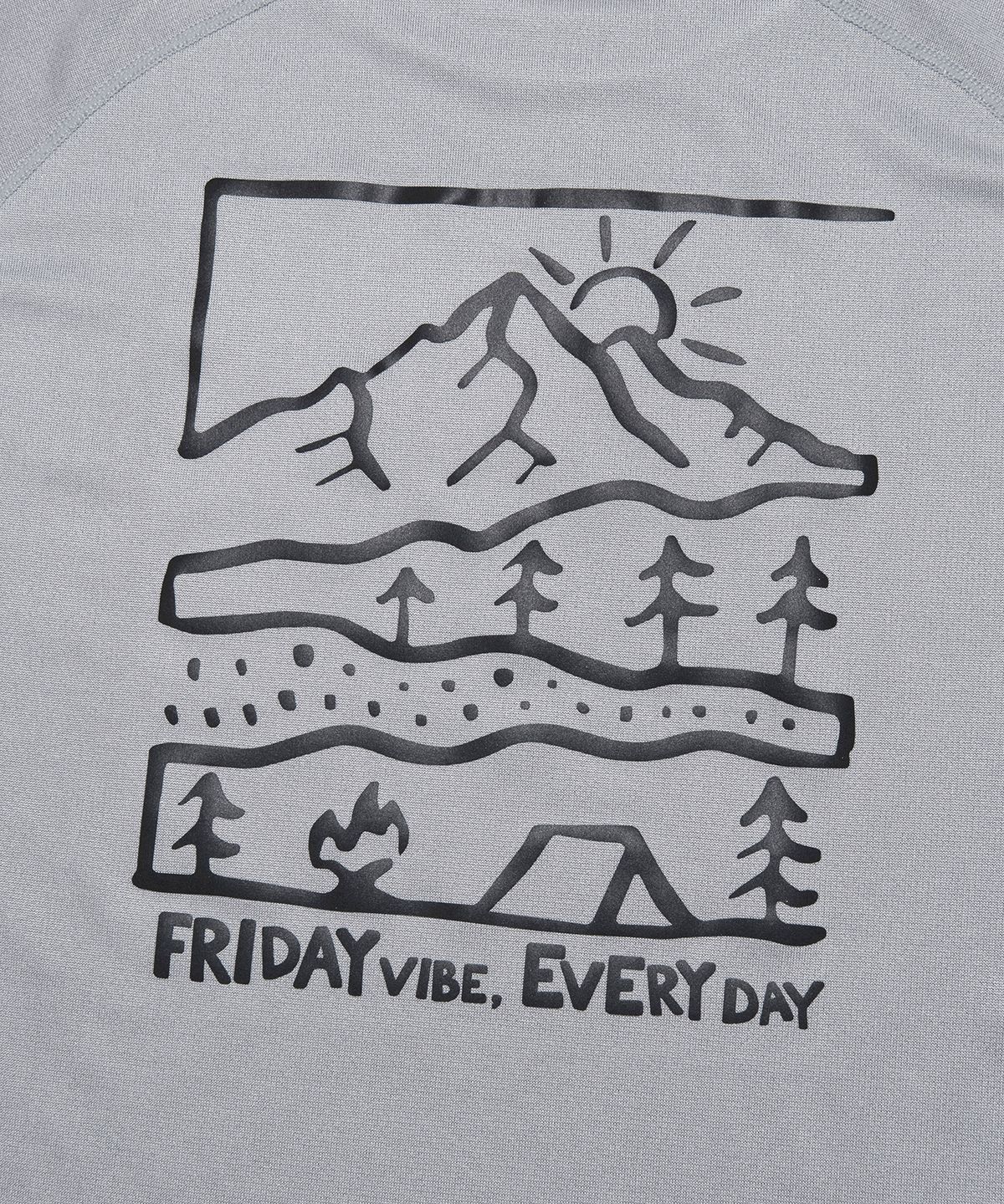 프라이데이세븐(FRIDAYSEVEN) 폴라텍 Polartec POWER DRY long sleeve - ASHGRAY