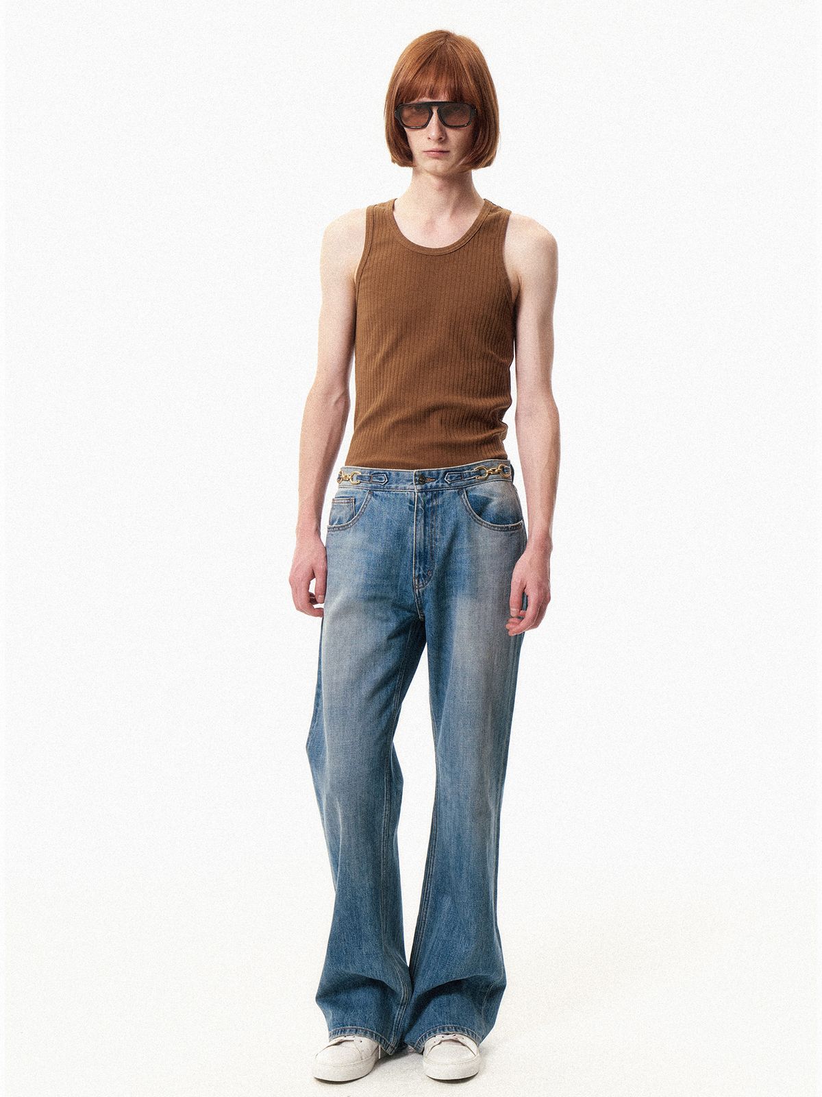 쿠르베(COURBE) Wed Sleeveless (Brown)
