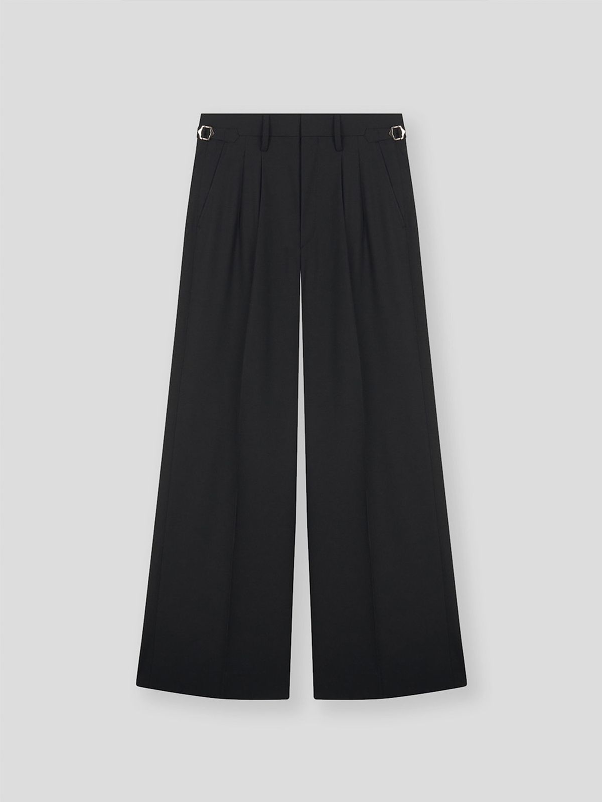 쿠르베(COURBE) High Waist Flare Pants (Black)