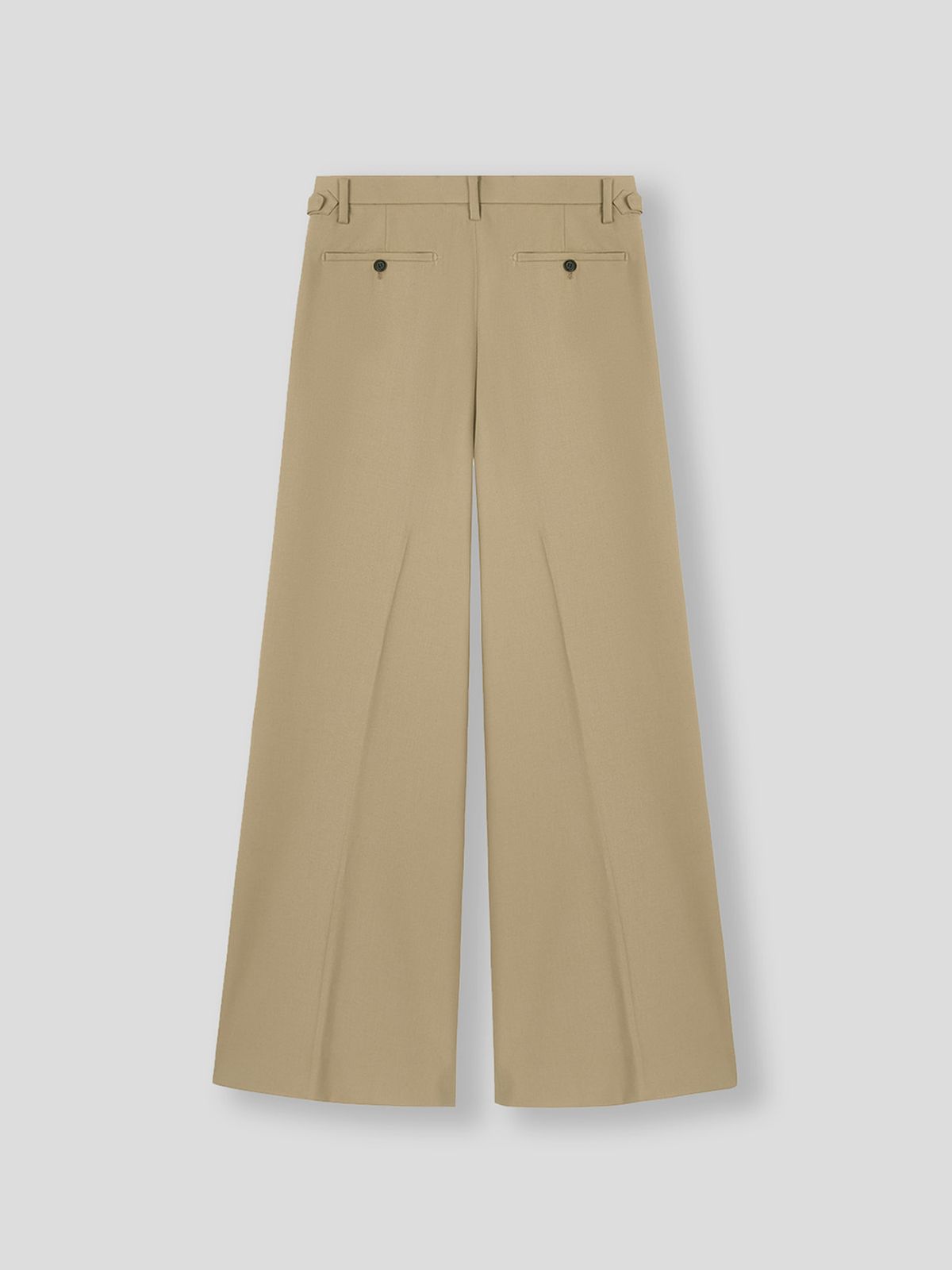 쿠르베(COURBE) High Waist Flare Pants (Beige)