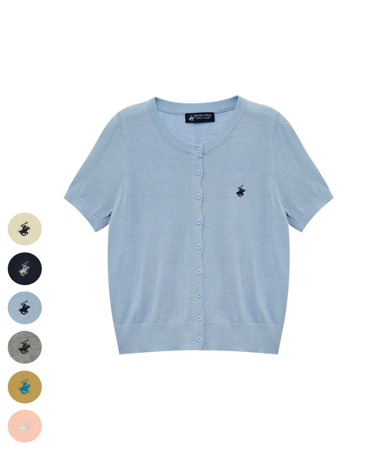 비버리힐스 폴로클럽(BHPOLOCLUB) 여성 데일리 소프트 터치 반팔 가디건 6Color TK015