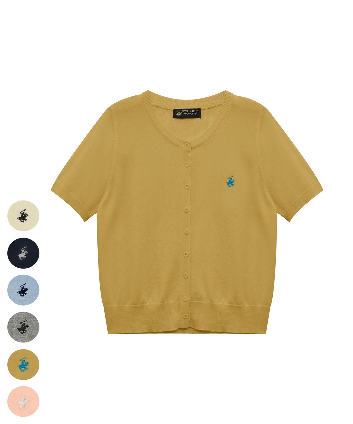 비버리힐스 폴로클럽(BHPOLOCLUB) 여성 데일리 소프트 터치 반팔 가디건 6Color TK015