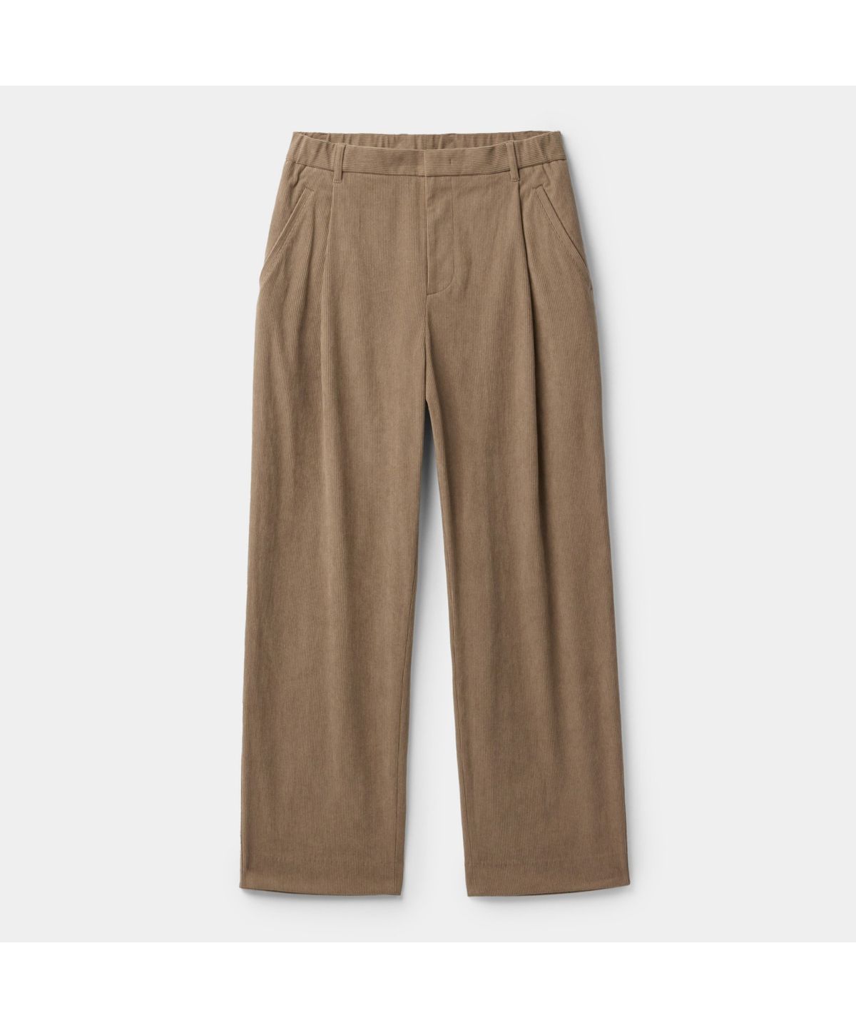 커스텀멜로우(CUSTOMELLOW) Beige Wide Fit One Tuck Corduroy Pants CWPAW25842BEX