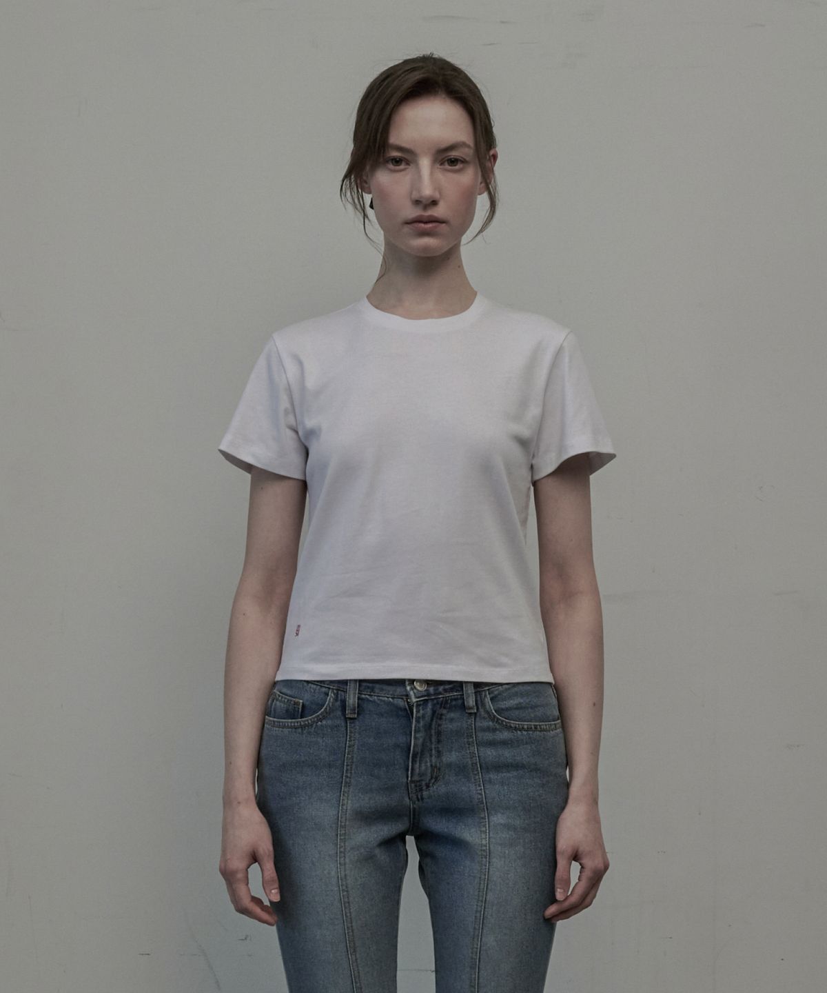 마우솔레움(MAU SOLEUM) Logo Embroidered T-Shirt - White,Black,Navy