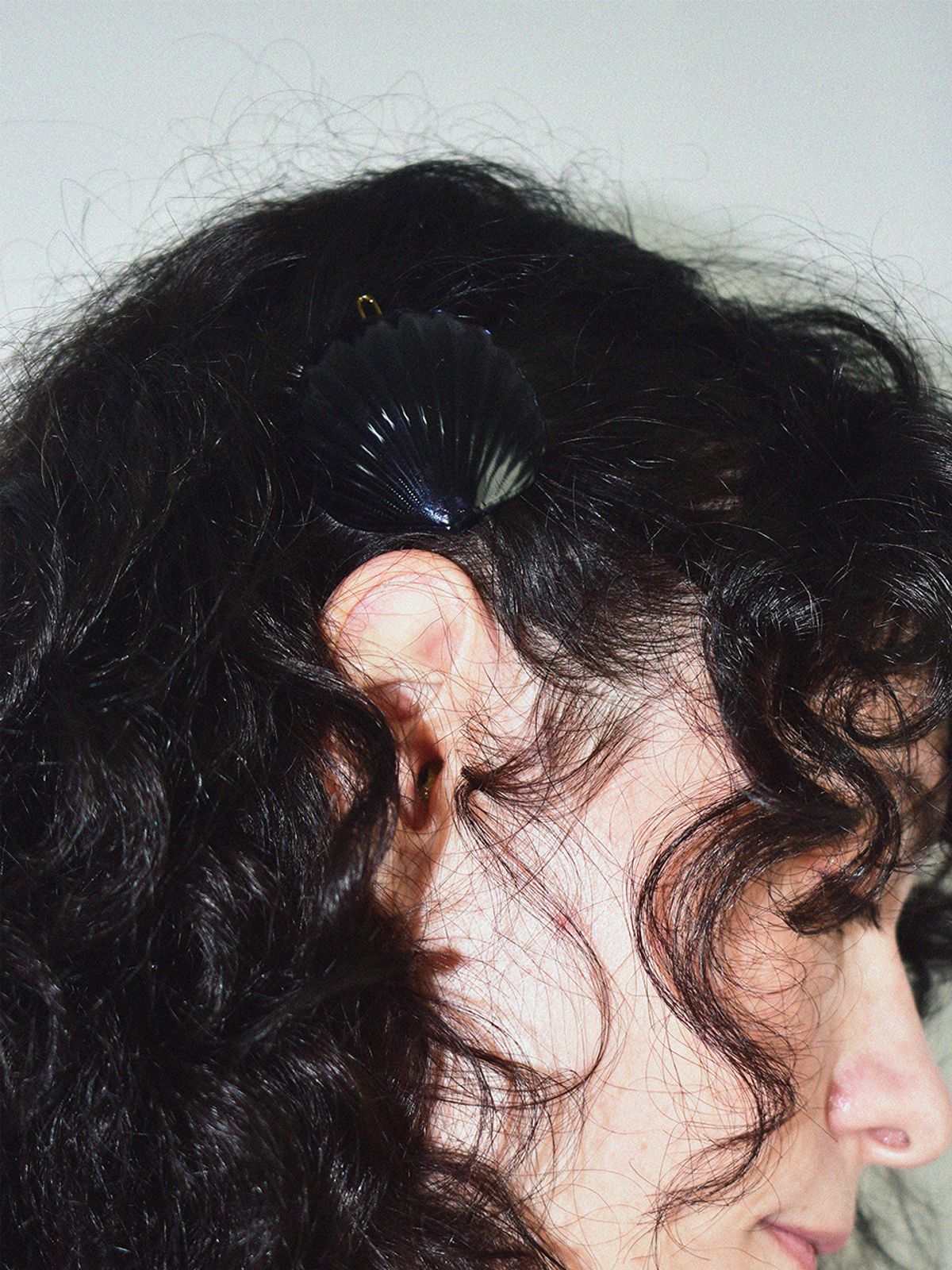 유지떼(USITE) SHELL LIGHT HAIR PIN, DARK