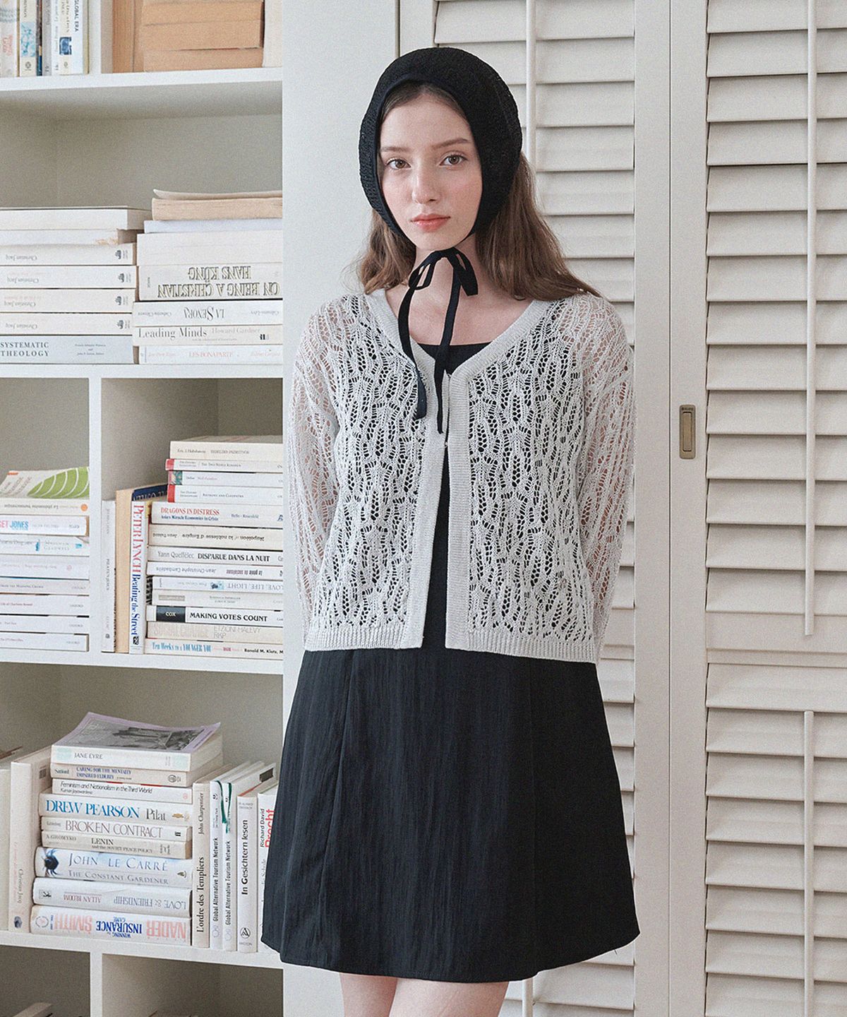 미케네(MICANE) 로빈 넷팅 가디건
