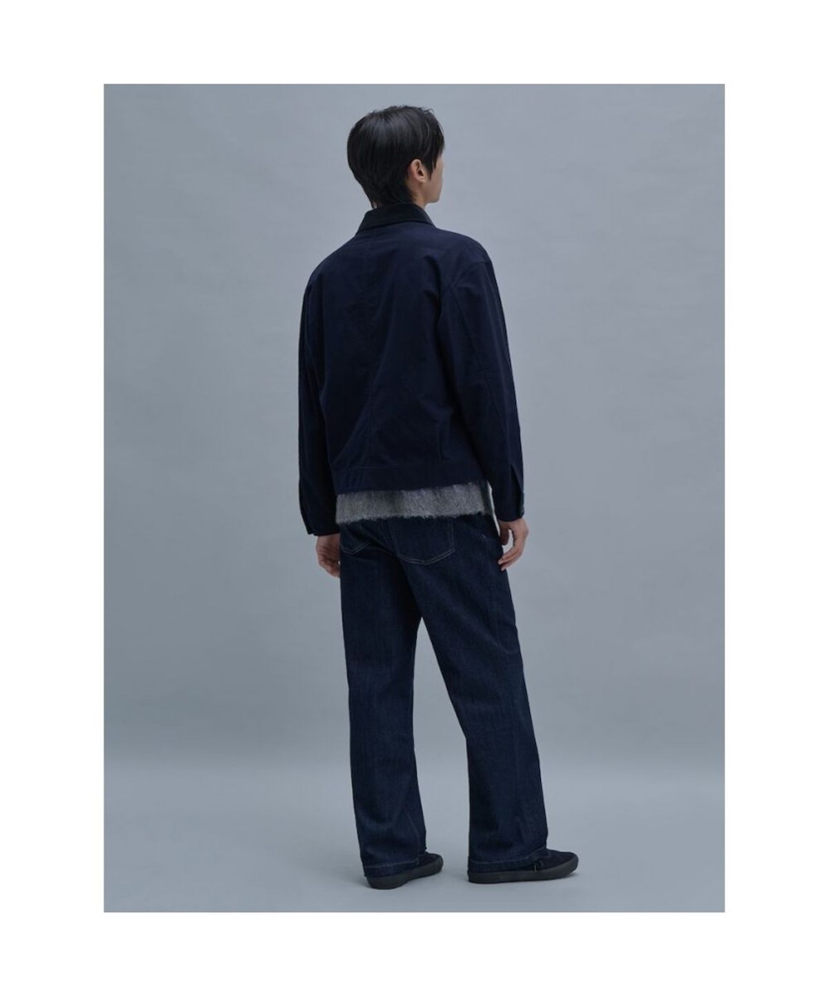 시프트지(SHIFT.G) Brushed cotton Trucker Jacket  Navy