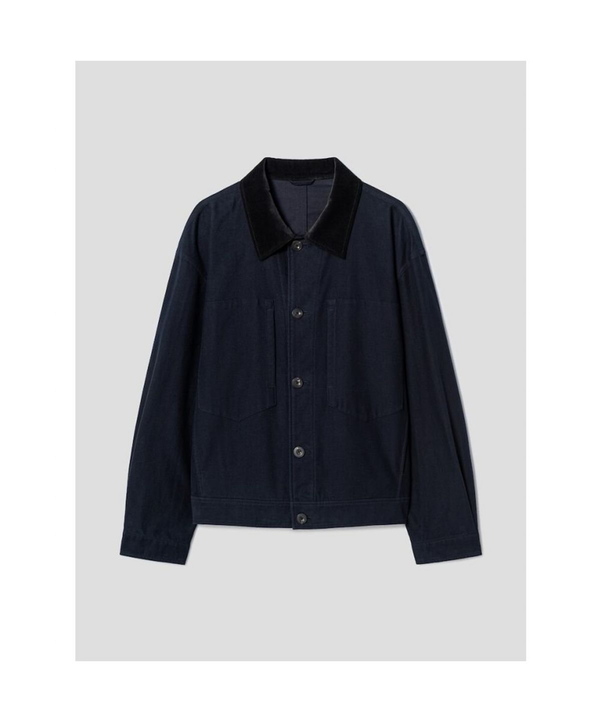 시프트지(SHIFT.G) Brushed cotton Trucker Jacket  Navy