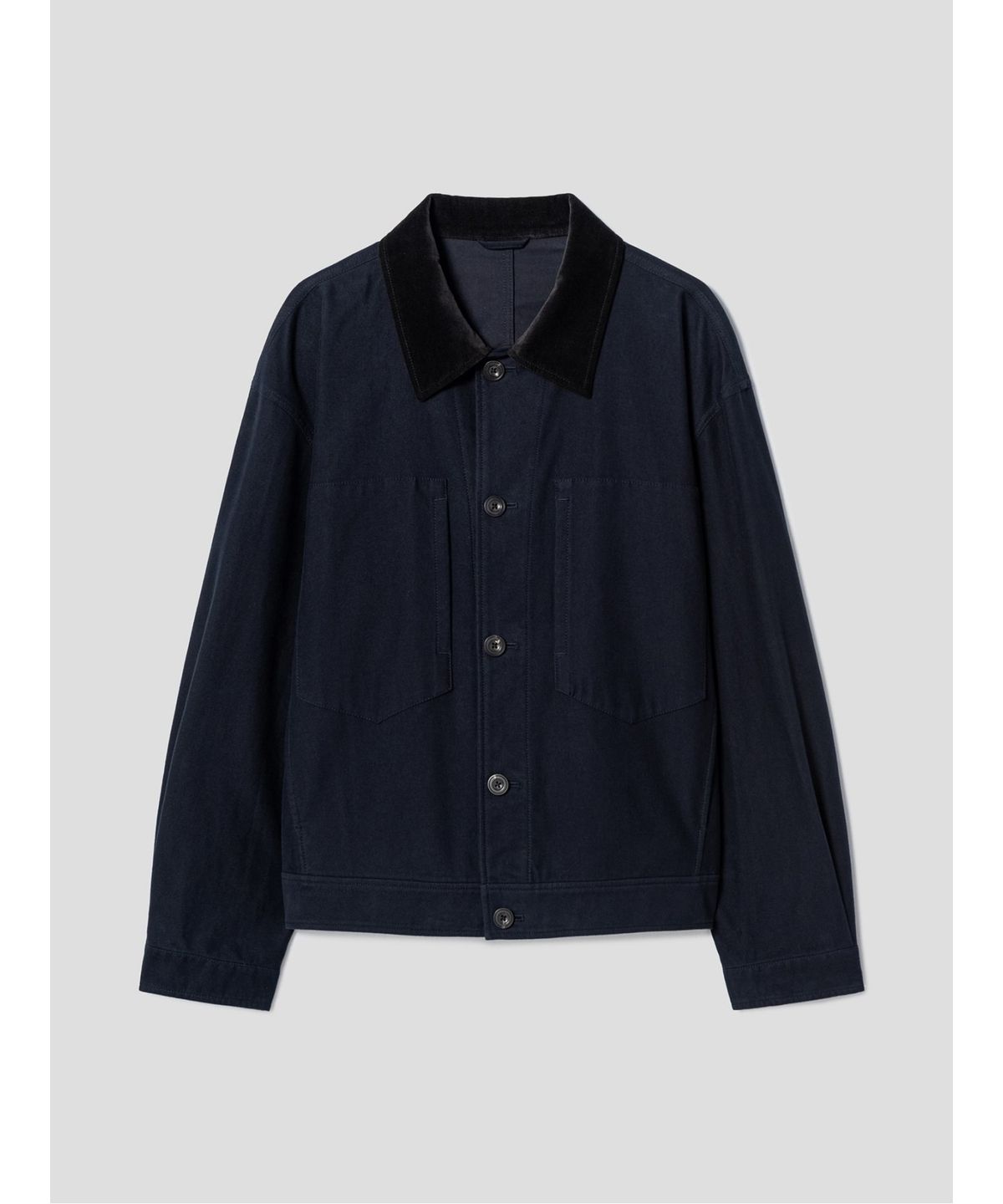 시프트지(SHIFT.G) Brushed cotton Trucker Jacket  Navy