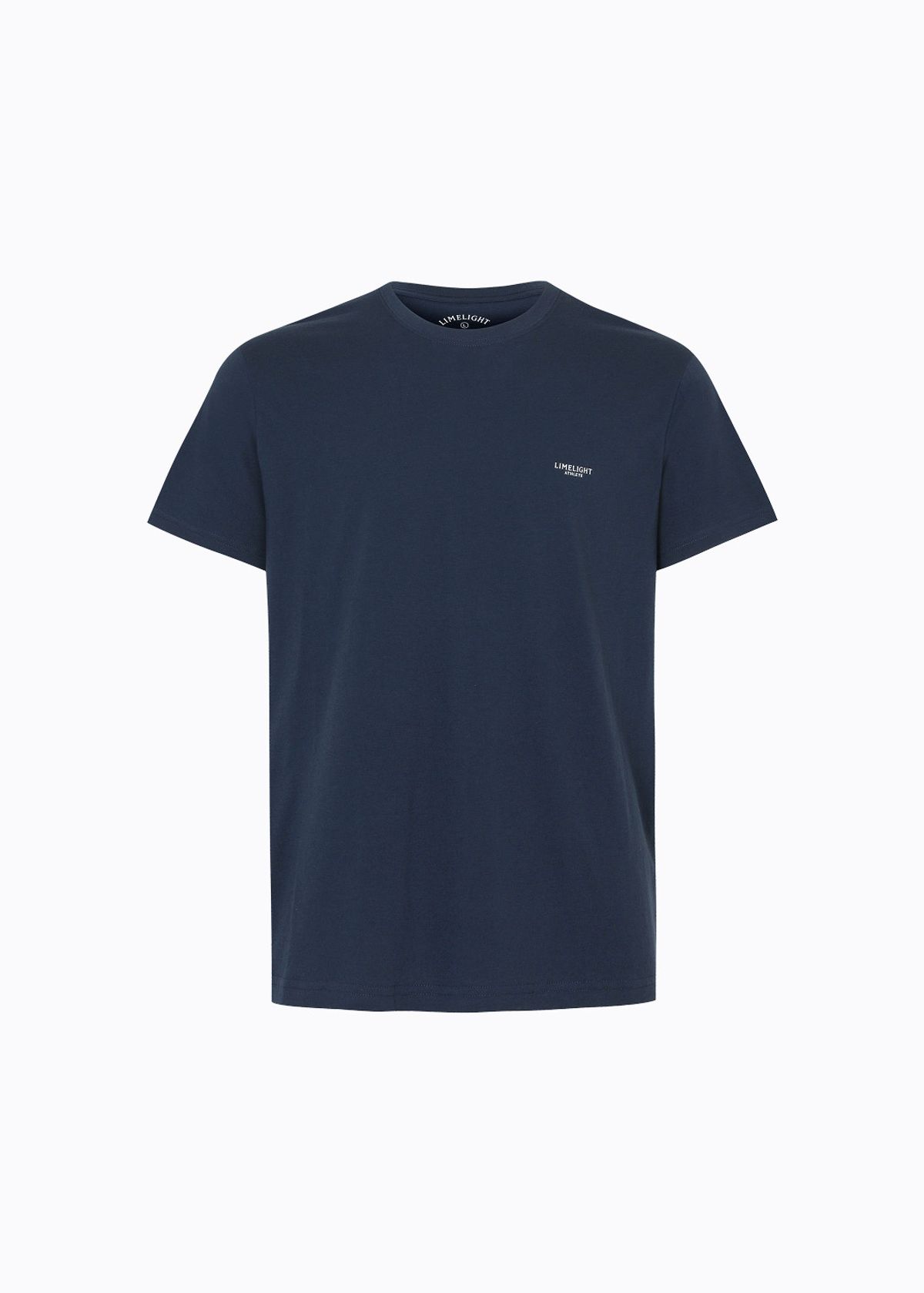 라임라잇 어패럴(LIMELIGHT APPAREL) 애슬릿 스탠다드 핏 티셔츠 (네이비/화이트)