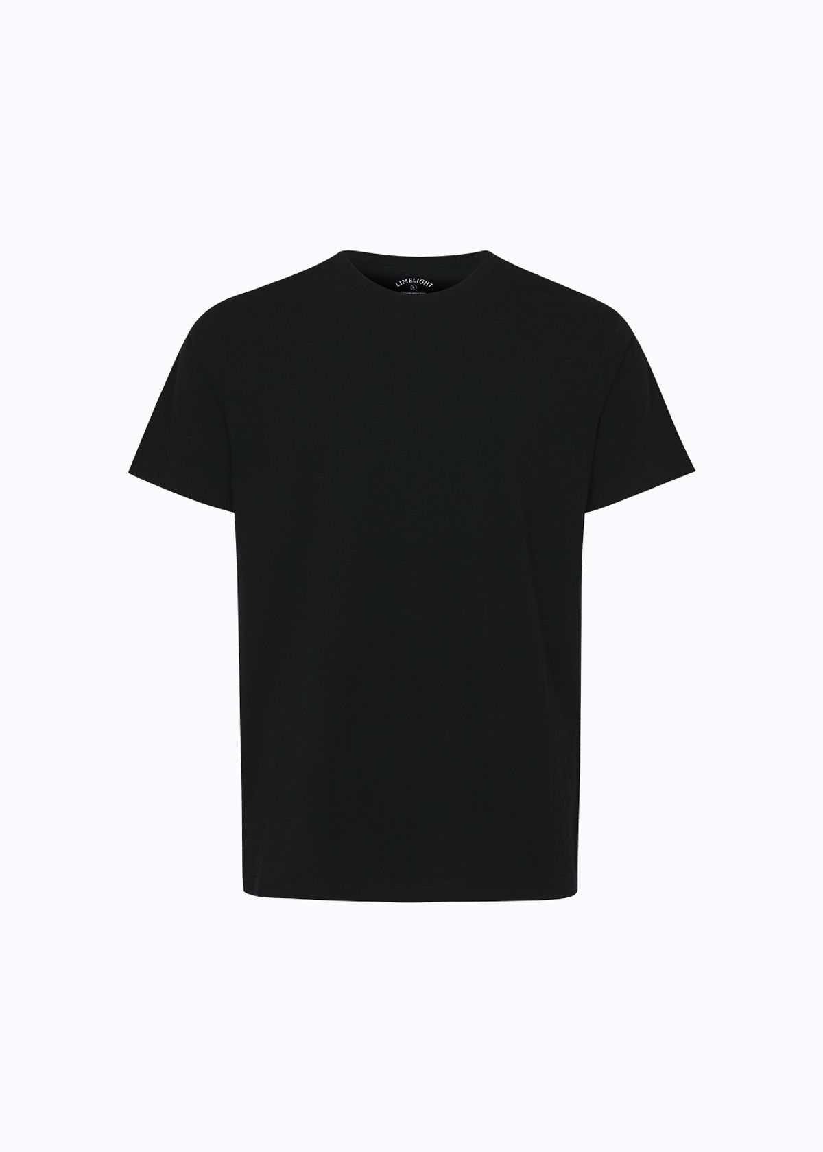 라임라잇 어패럴(LIMELIGHT APPAREL) 애슬릿 스탠다드 핏 백 로고 티셔츠 (블랙/화이트)