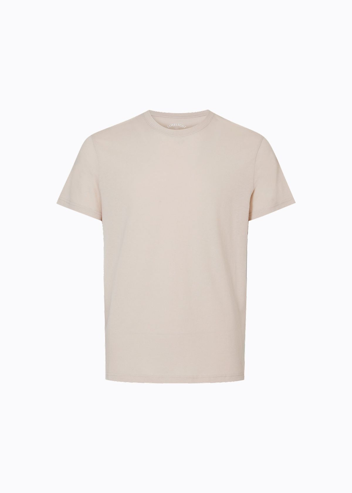 라임라잇 어패럴(LIMELIGHT APPAREL) 애슬릿 스탠다드 핏 백 로고 티셔츠 (샌드/그레이)