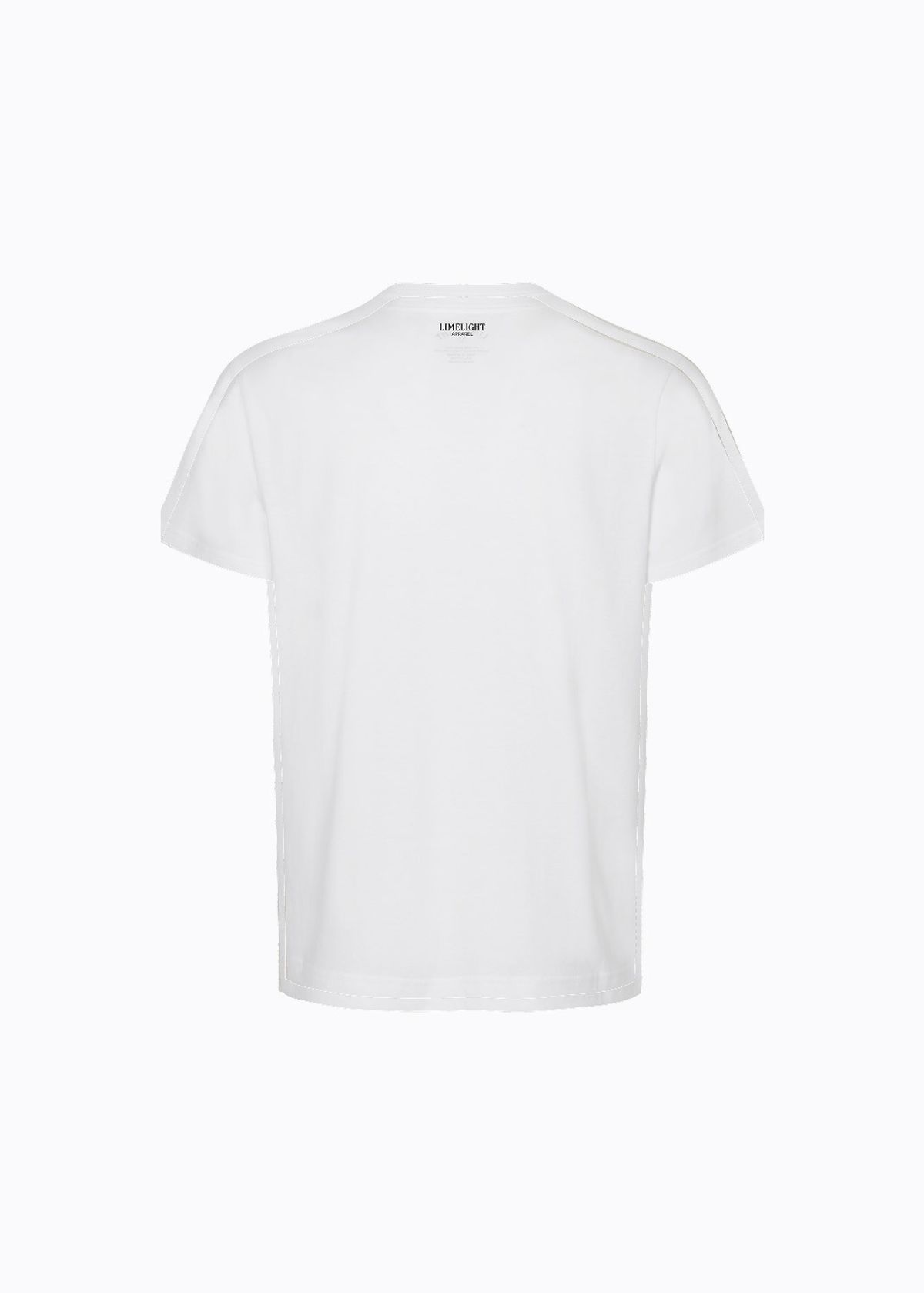 라임라잇 어패럴(LIMELIGHT APPAREL) 애슬릿 스탠다드 핏 애슬레틱 로고 티셔츠 (화이트/블랙)