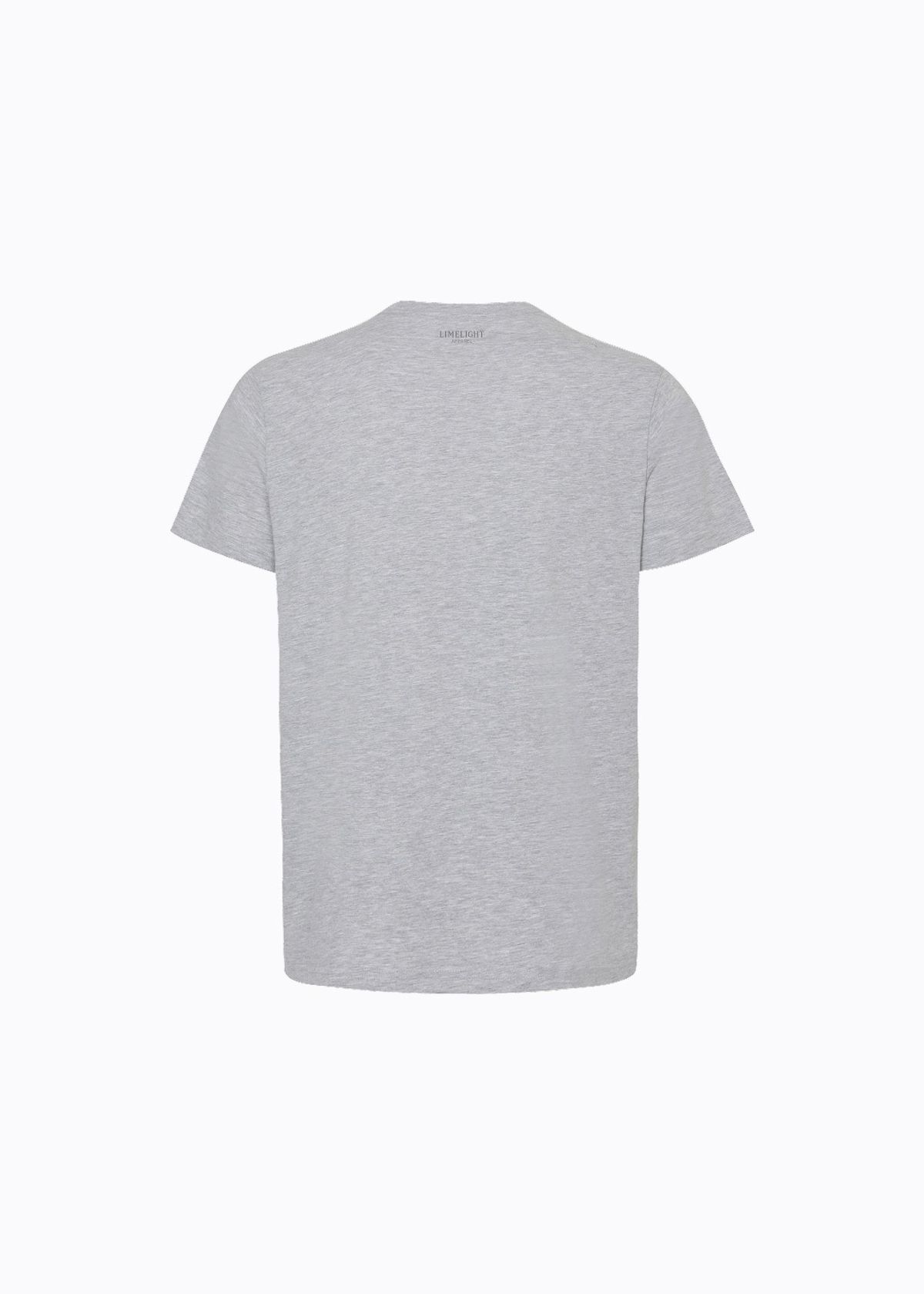 라임라잇 어패럴(LIMELIGHT APPAREL) 애슬릿 스탠다드 핏 애슬레틱 로고 티셔츠 (그레이 멜란지/그레이)