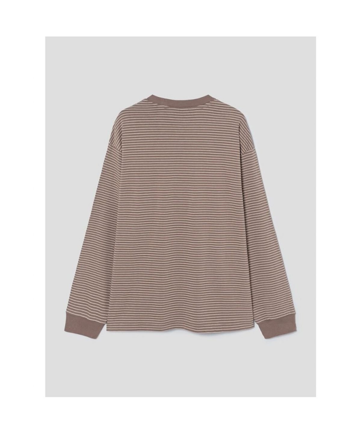 시프트지(SHIFT.G) Basic Stripe Ls Tee  Brown