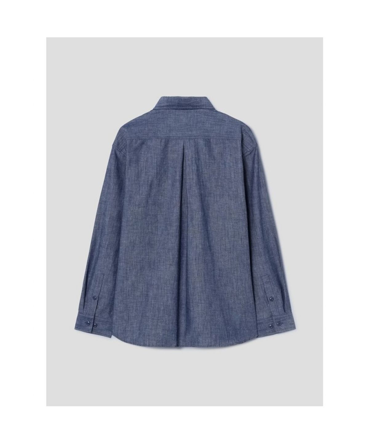시프트지(SHIFT.G) Cotton Linen Work Shirt  Blue