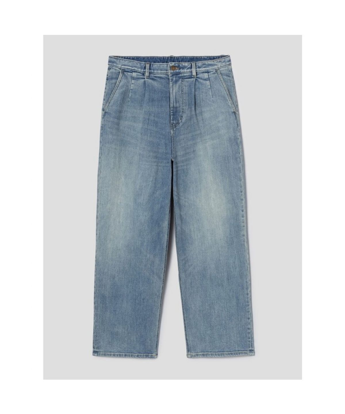 시프트지(SHIFT.G) Semi Wide Tapered Denim Pants  Blue